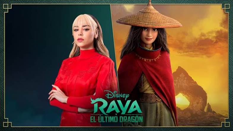 Danna Paola será la voz de Raya el personaje principal de “Raya y el último dragón”, en la versión en español