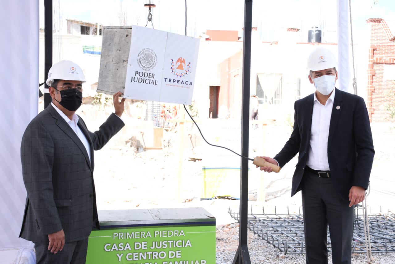 Poder Judicial inicia construcción de Casa de Justicia y Centro de Convivencia Familiar en Tepeaca