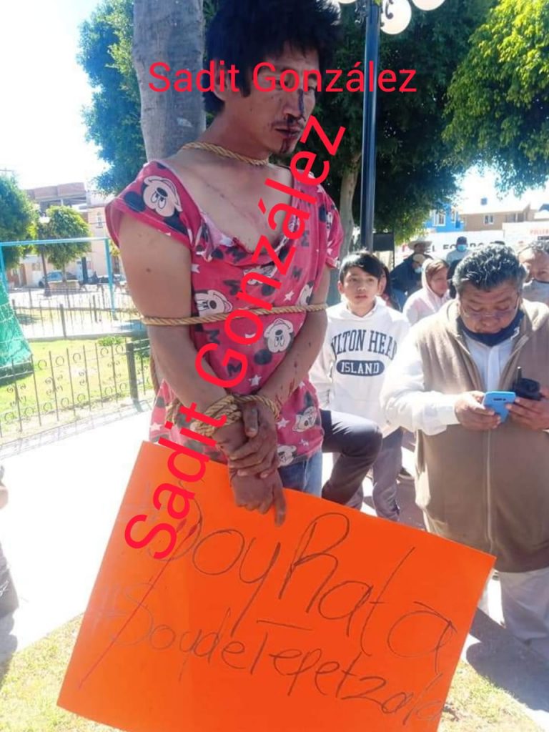 Vistieron de mujer y casi linchan a ratero en Tepetzala