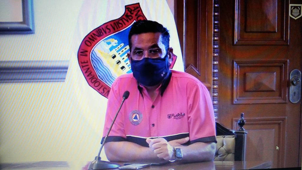 Video desde Puebla: Ayuntamiento de la capital supera los 500 casos acumulados y 33 defunciones por covid-19, admitió Gustavo Ariza