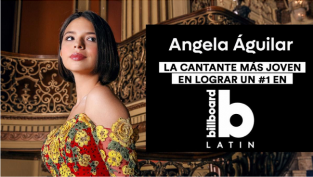 Ángela Aguilar se convierte en la cantante más joven en lograr #1 en Billboard