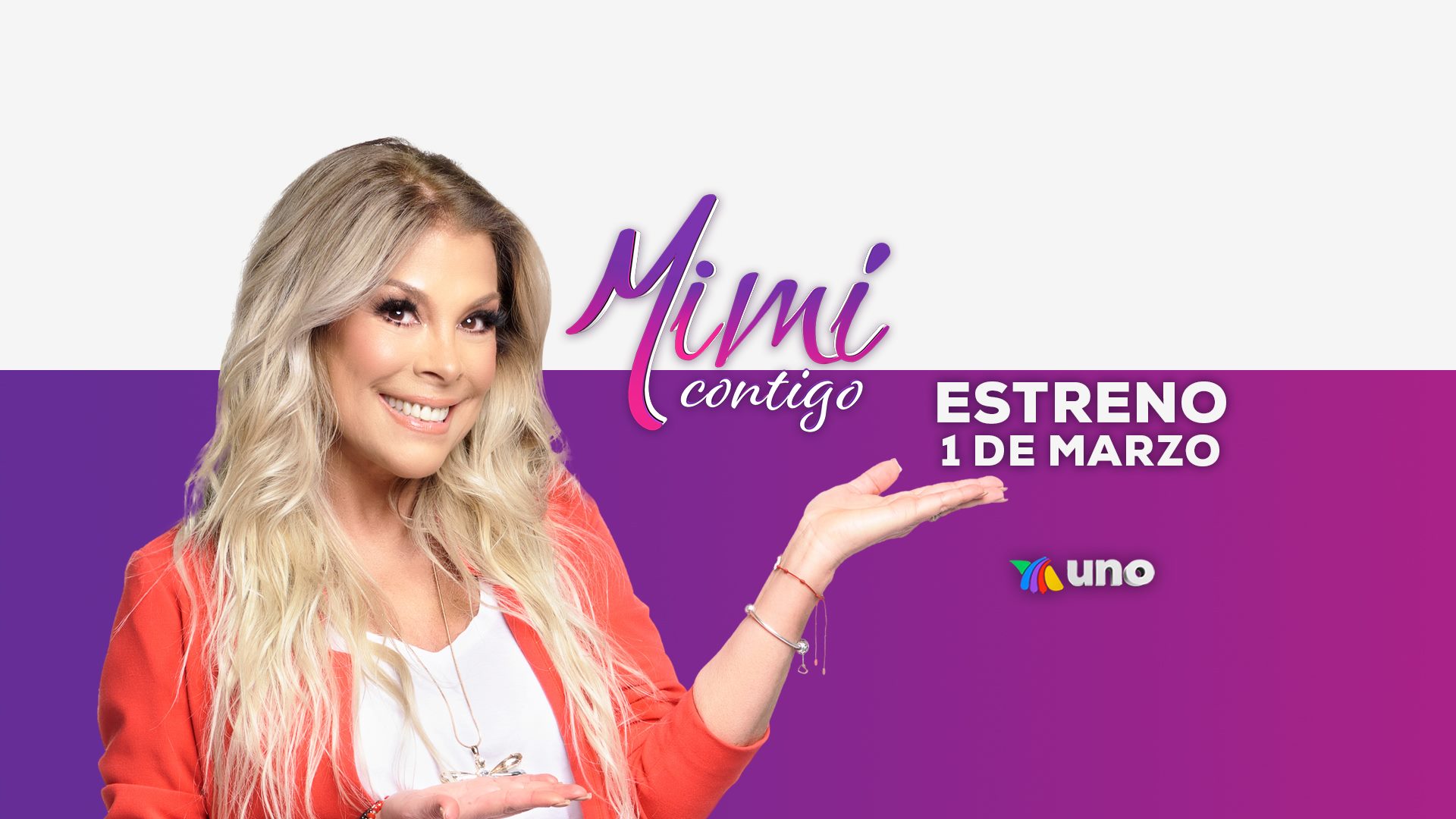 Este lunes 1 de marzo es el estreno del programa “Mimí Contigo” por Azteca Uno a las 16:30 horas
