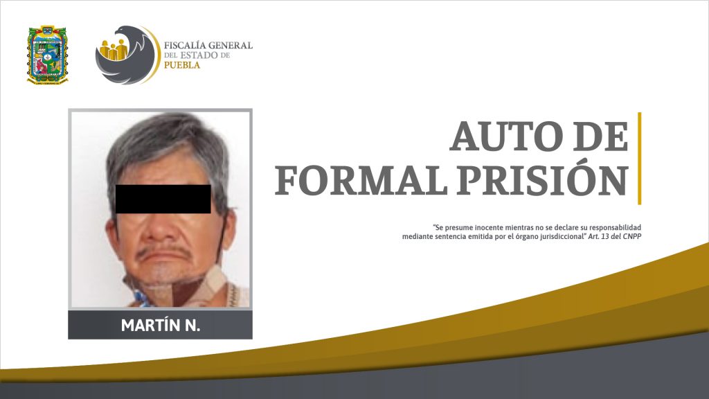 Auto de formal prisión por homicidio calificado en Yehualtepec