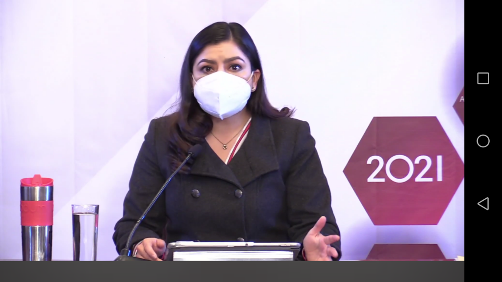 Claudia Rivera no presenta síntomas del covid-19