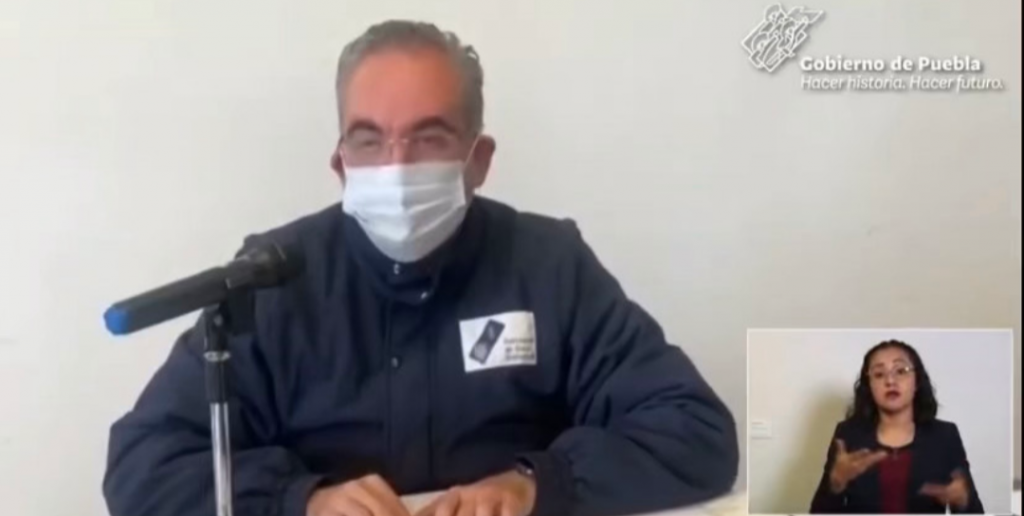 Video desde Puebla: En solo 24 horas fallecieron en el estado 32 personas más por coronavirus, advirtió Martínez García