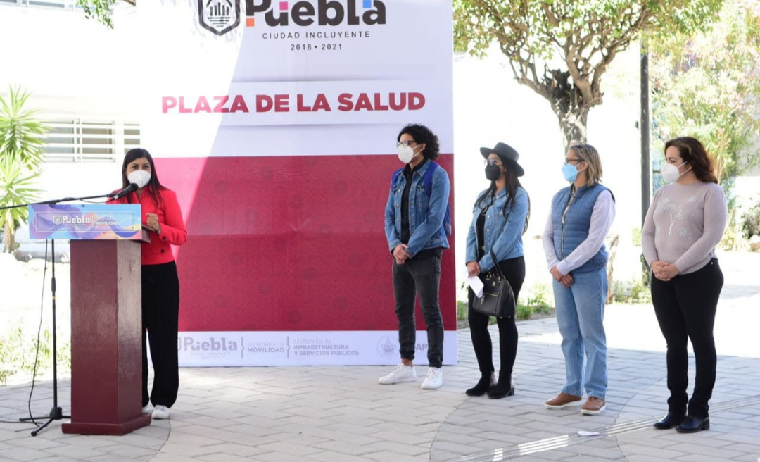 Ayuntamiento de Puebla inaugura el corredor peatonal Plaza de la Salud 