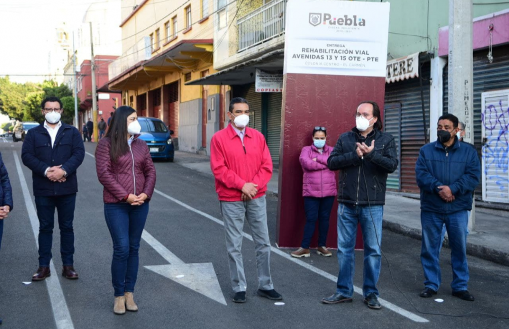 Gobierno de la Ciudad entrega las calles 13 y 15 Oriente-Poniente con nuevo pavimento 