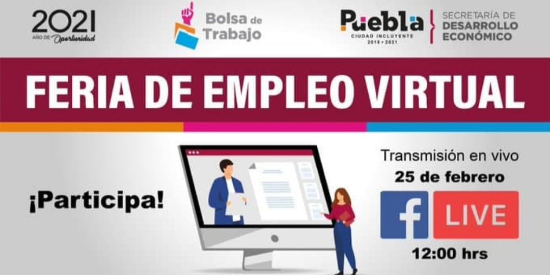 Ayuntamiento de Puebla realizará feria del empleo virtual con más de 600 plazas