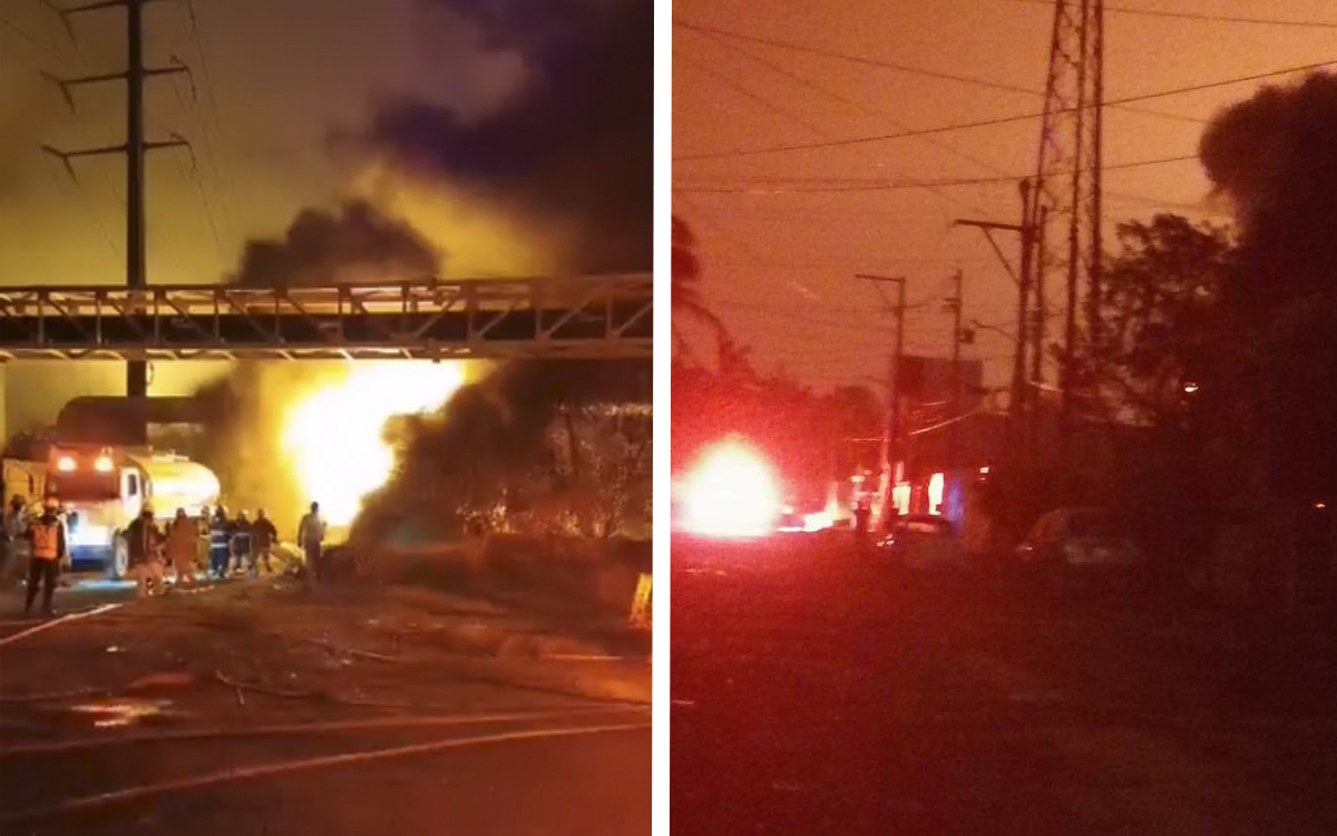 Incendio deja sin luz y paraliza operaciones de la refinería Madero en Tamaulipas