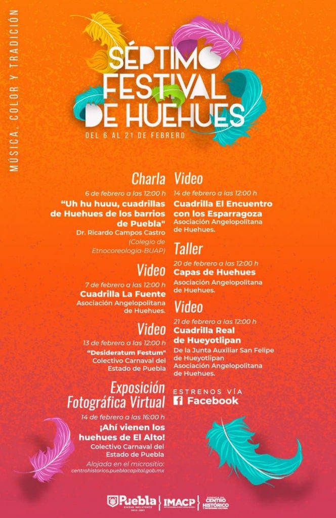 Realizará IMACP 7º Festival de Huehues en línea