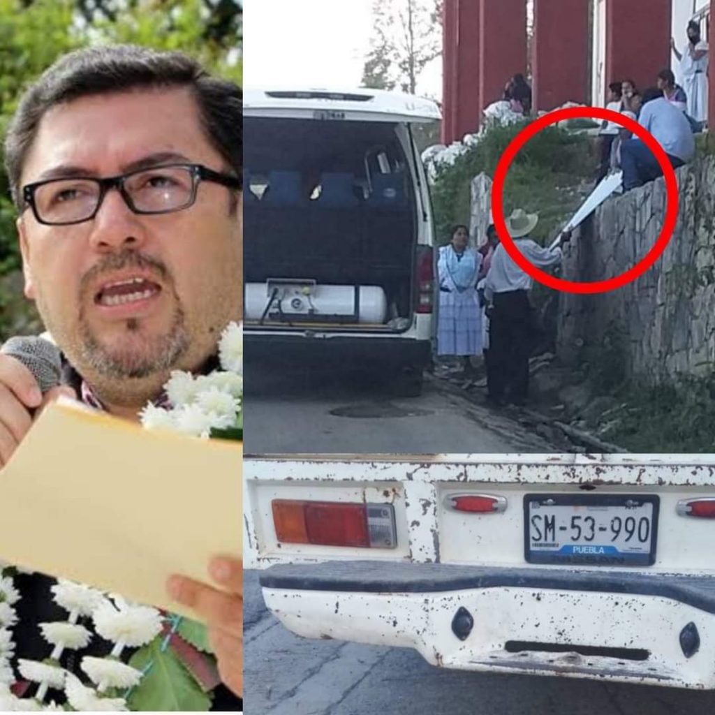 Edil de Cuetzalan quiere reelección, regala láminas a cambio de préstamo de credencial.