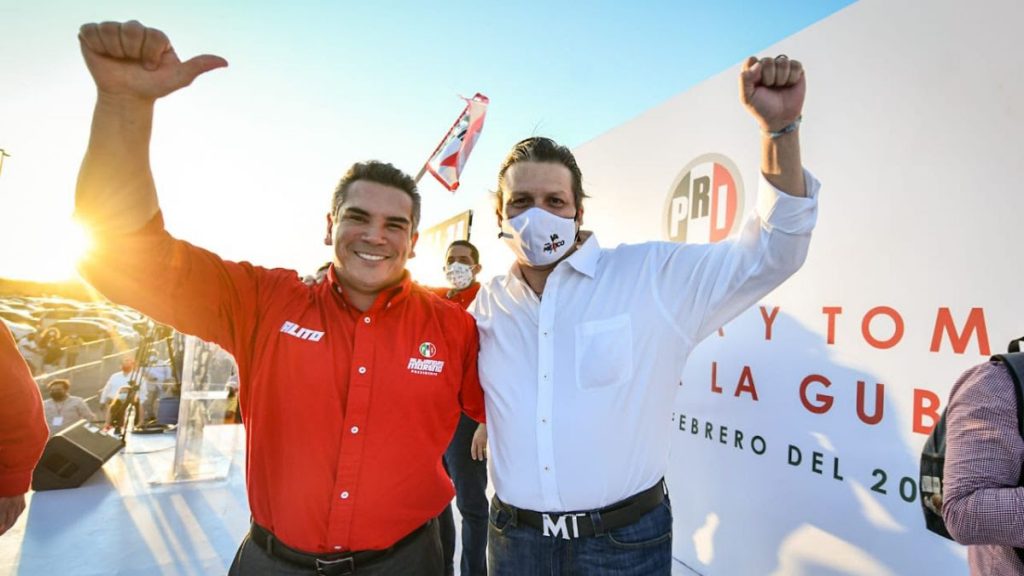 Alejandro Moreno tomó protesta a Mario Zamora como candidato del PRI al Gobierno de Sinaloa