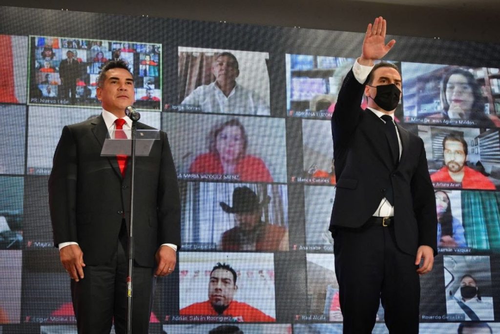 Rinde protesta Adrián de la Garza como candidato a la Gubernatura por la Alianza “Va Fuerte por Nuevo León”