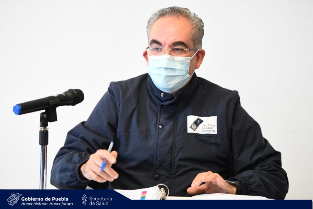 Video desde Puebla: Durante el fin de semana 92 decesos más por coronavirus en el estado, advirtió el secretario de Salud