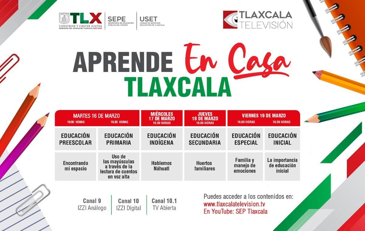 Presenta SEPE barra temática de “Aprende en casa Tlaxcala”