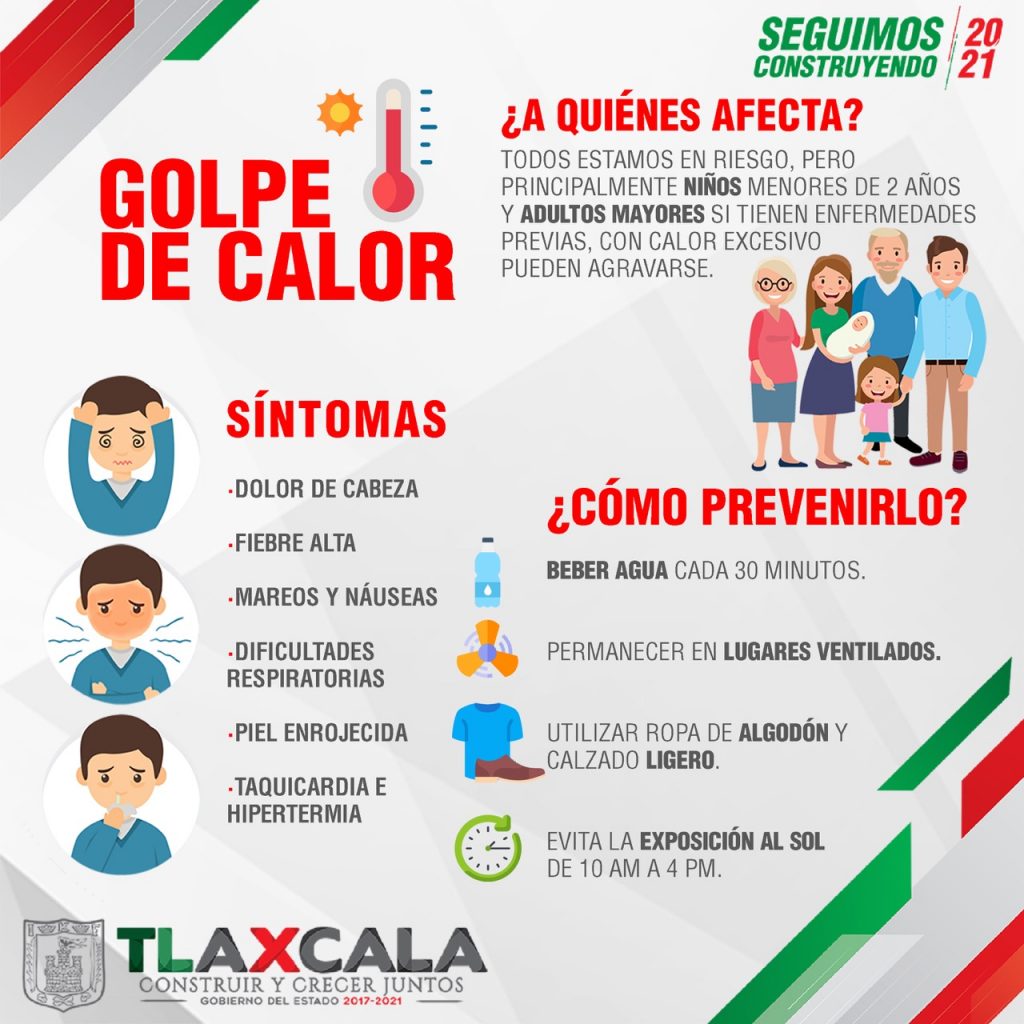 Emite Gobierno del Estado recomendaciones para prevenir golpe de calor durante esta temporada.