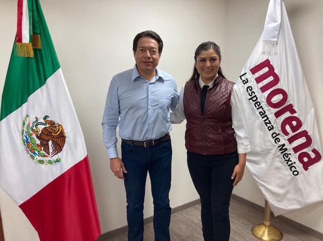 Claudia Rivera Vivanco candidata oficial de Morena a la presidencia municipal de Puebla