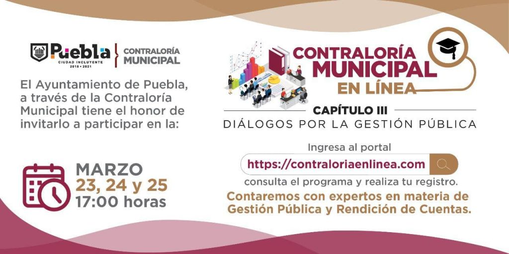 En encuentro virtual, Contraloría Municipal visibilizará la importancia de la Rendición de Cuentas
