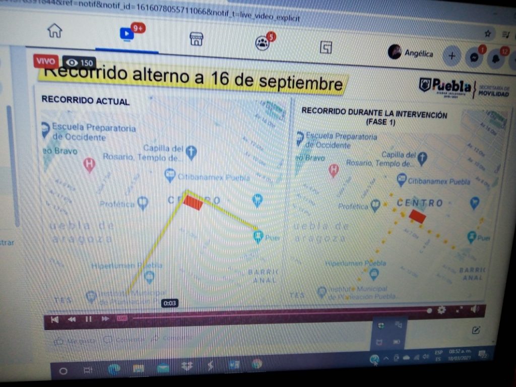 Video desde Puebla: No se cerrará el Centro Histórico con obras del Zócalo, aclaró Claudia Rubio
