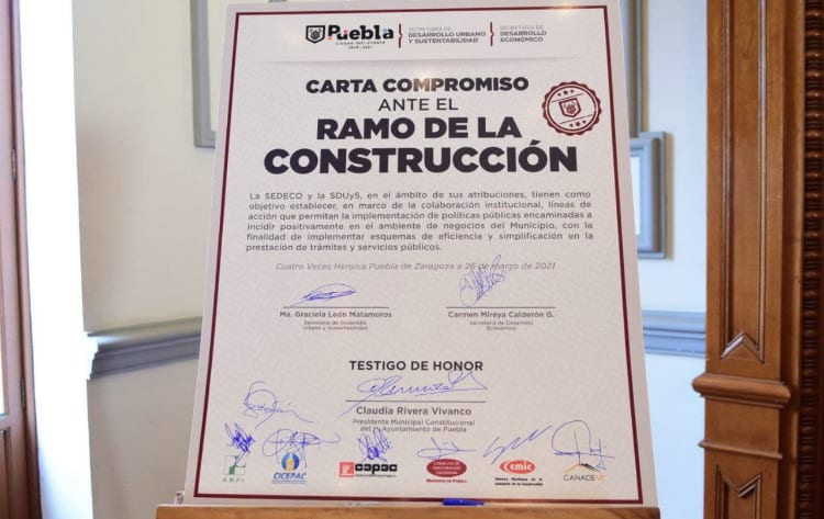 Video desde Puebla: Empresarios de la construcción respaldan acciones del ayuntamiento de la capital para reactivación económica