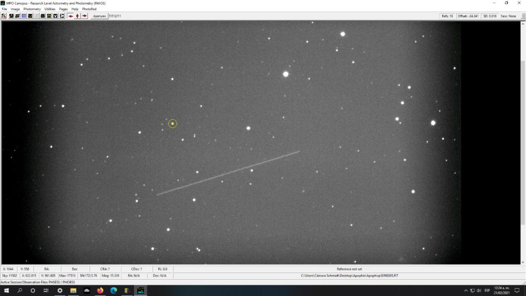 Campaña Apophis 2021