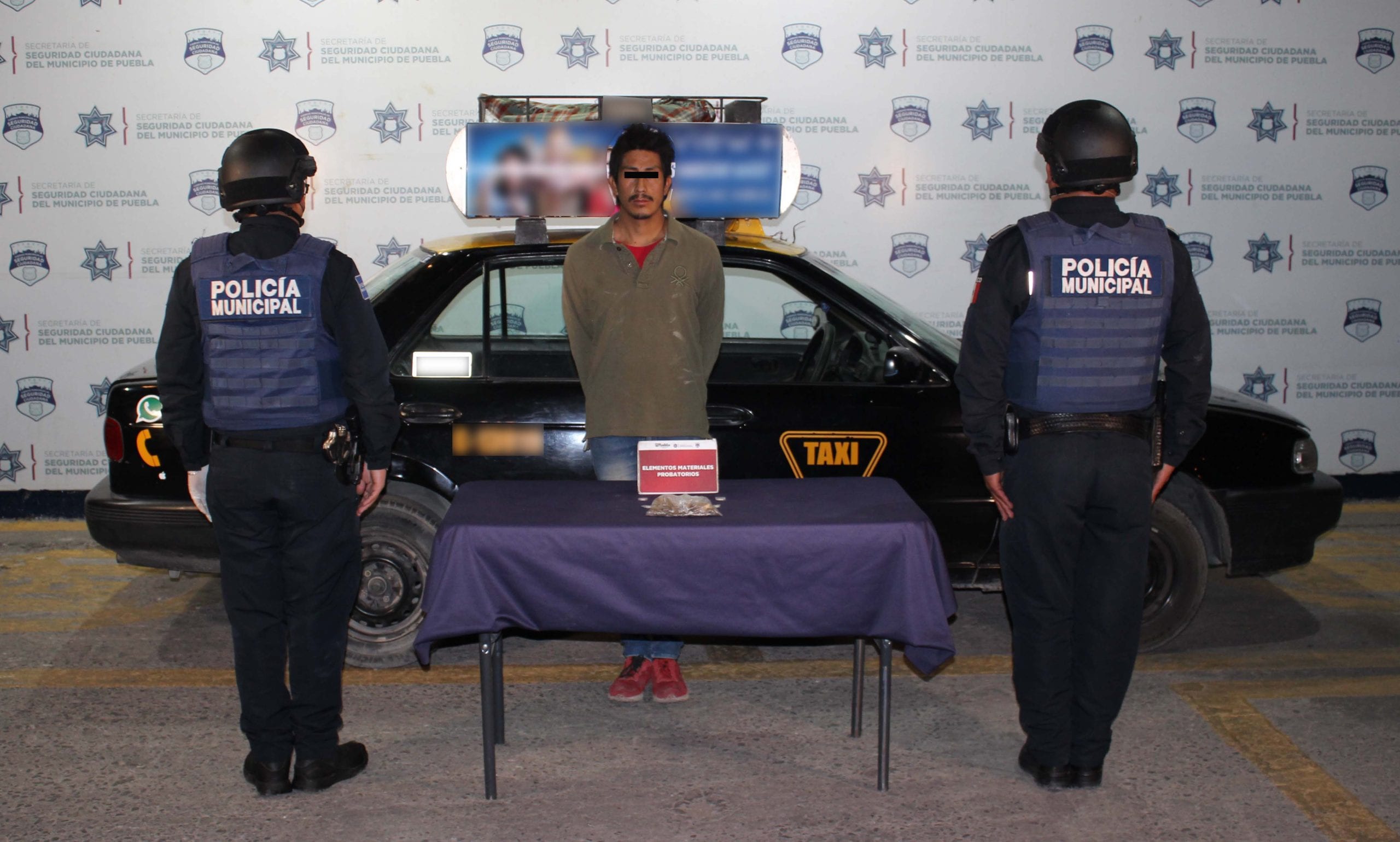Ubicó y detuvo Policía Municipal de Puebla a hombre presuntamente relacionado en robo cometido en la presidencia auxiliar de Ignacio Romero Vargas.