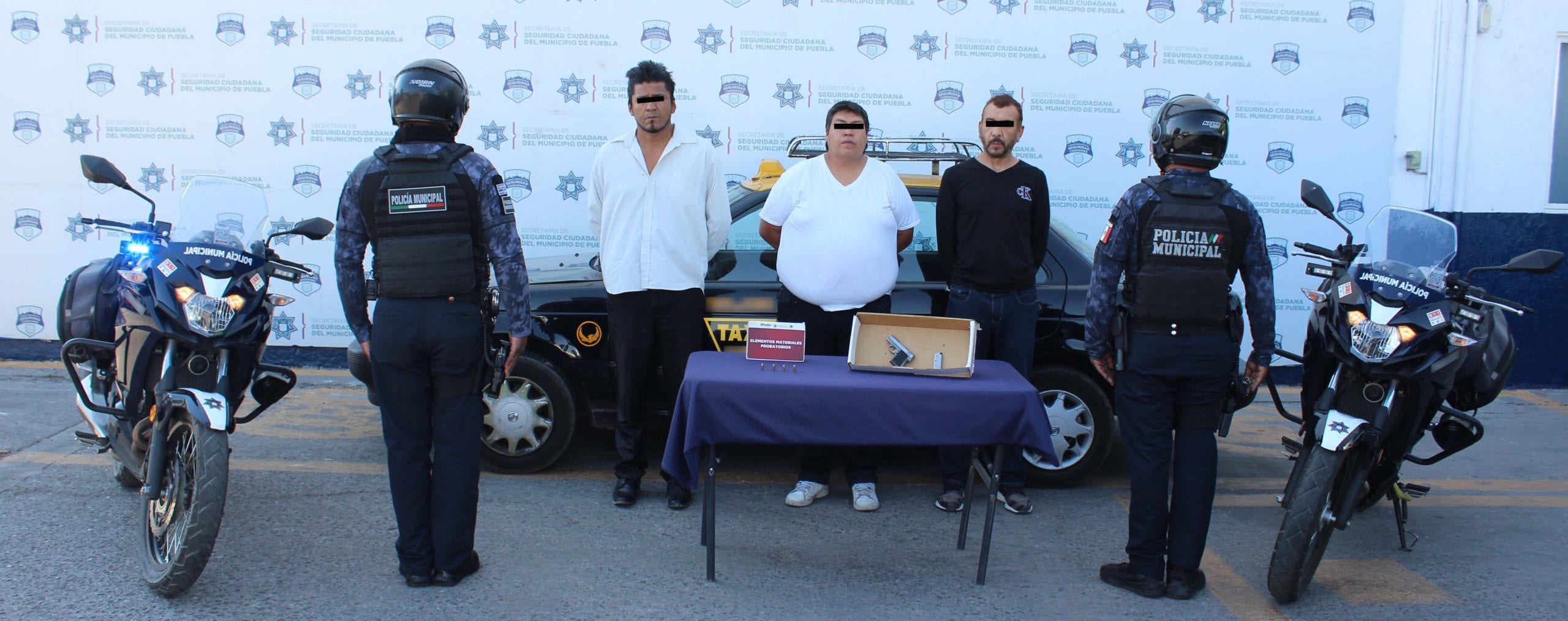 Desarticuló Policía Municipal de Puebla a banda delictiva presuntamente dedicada al robo a negocio.