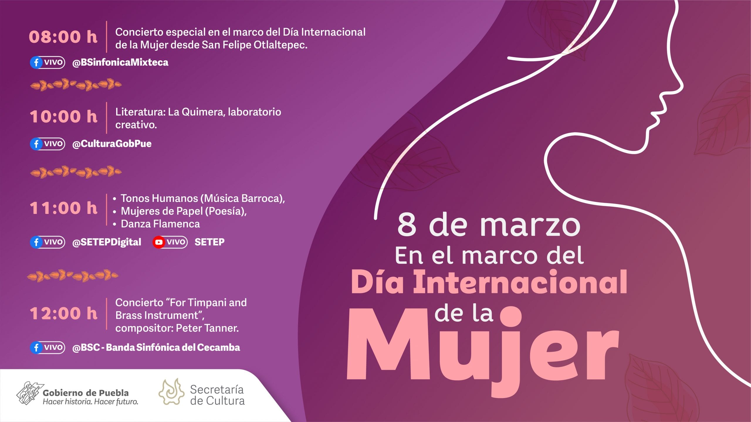 Conmemora Cultura Día Internacional de la Mujer con actividades artísticas y de lectura