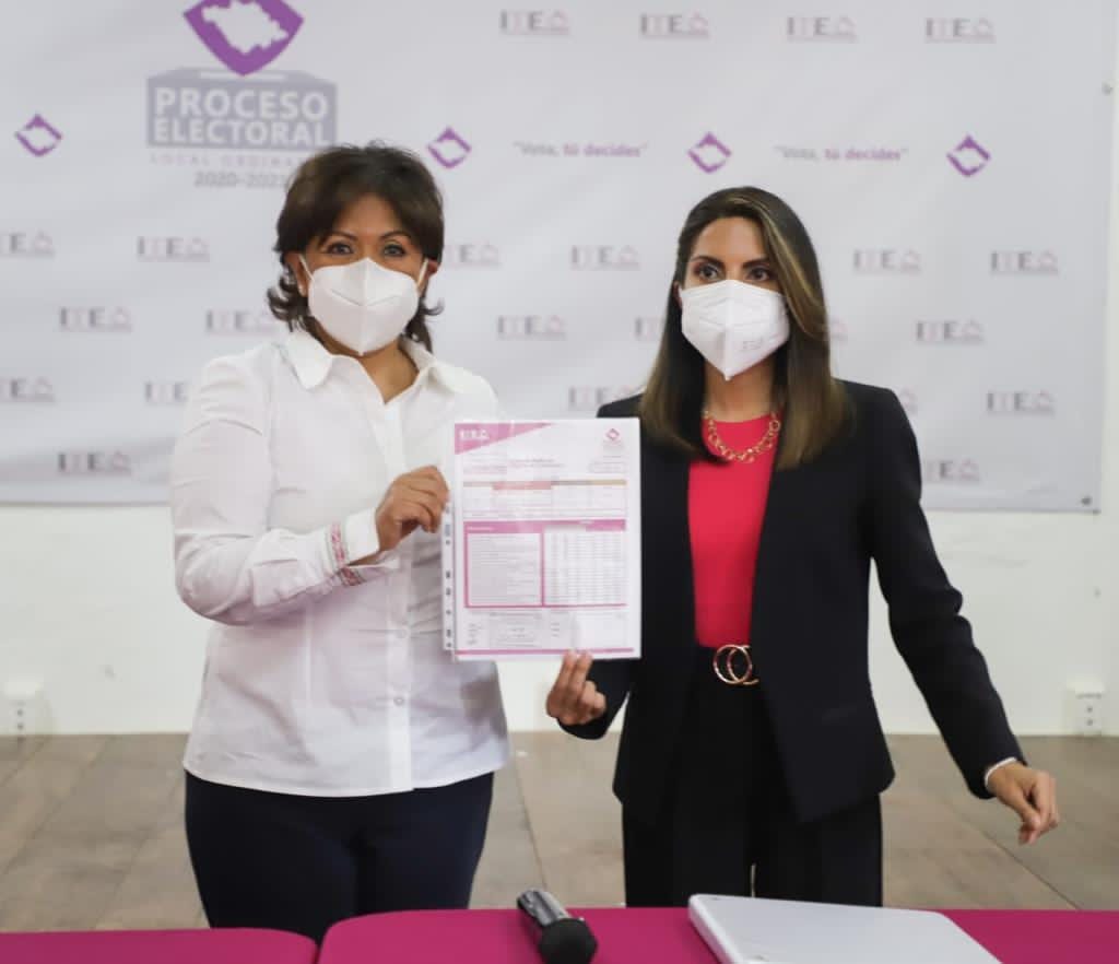 Desde Tlaxcala: Anabell Ávalos se registró como candidata de la mega alianza encabezada por PRI, PAN y PRD