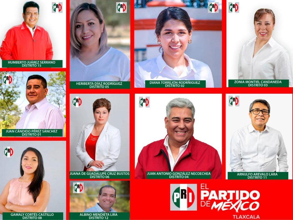 Registra PRI a candidatos a diputados locales ante el ITE