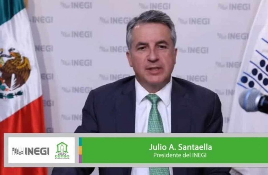 Julio Santaella, presidente del INEGI, dio a conocer los resultados del Cuestionario ampliado del Censo de Población y Vivienda 2020