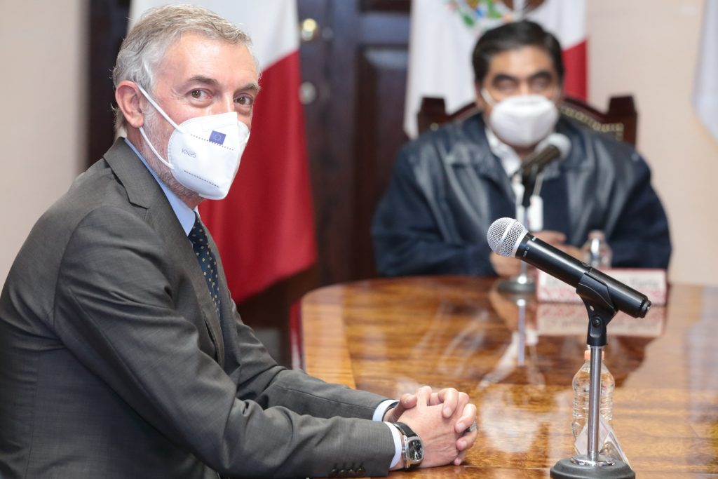 Indispensable fortalecer relaciones conerciales en medio de pandemia: Miguel Barbosa Huerta.