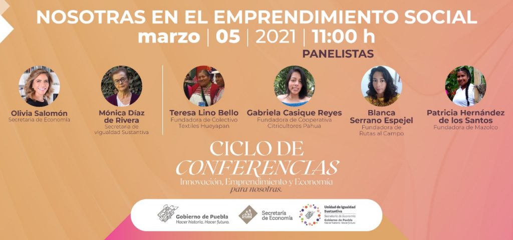 Organiza Economía panel “Nosotras en el Emprendimiento Social”