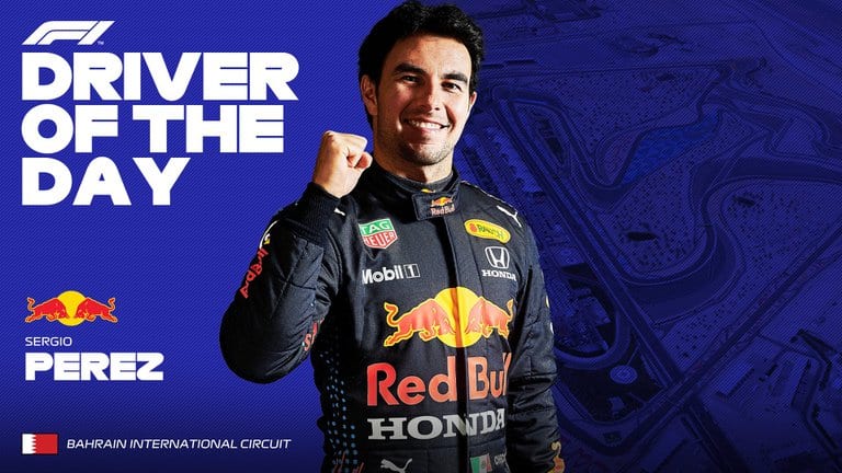 “Fue una locura”: Checo Pérez remonta y es elegido el Piloto del Día en el Gran Premio de Bahréin