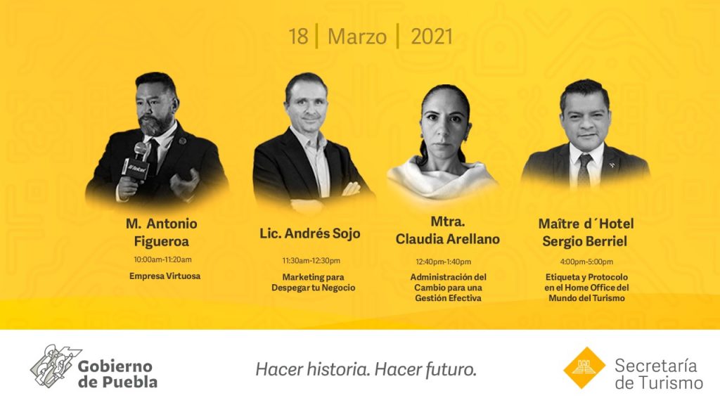 Invita Secretaría de Turismo al ciclo de conferencias “Contexto y Tendencias del Turismo Poblano”