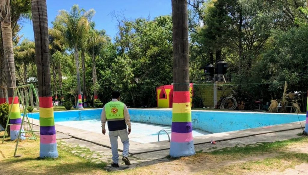 Desde Tlaxcala: Supervisa CEPC que balnearios en la entidad permanezcan cerrados como medida preventiva.