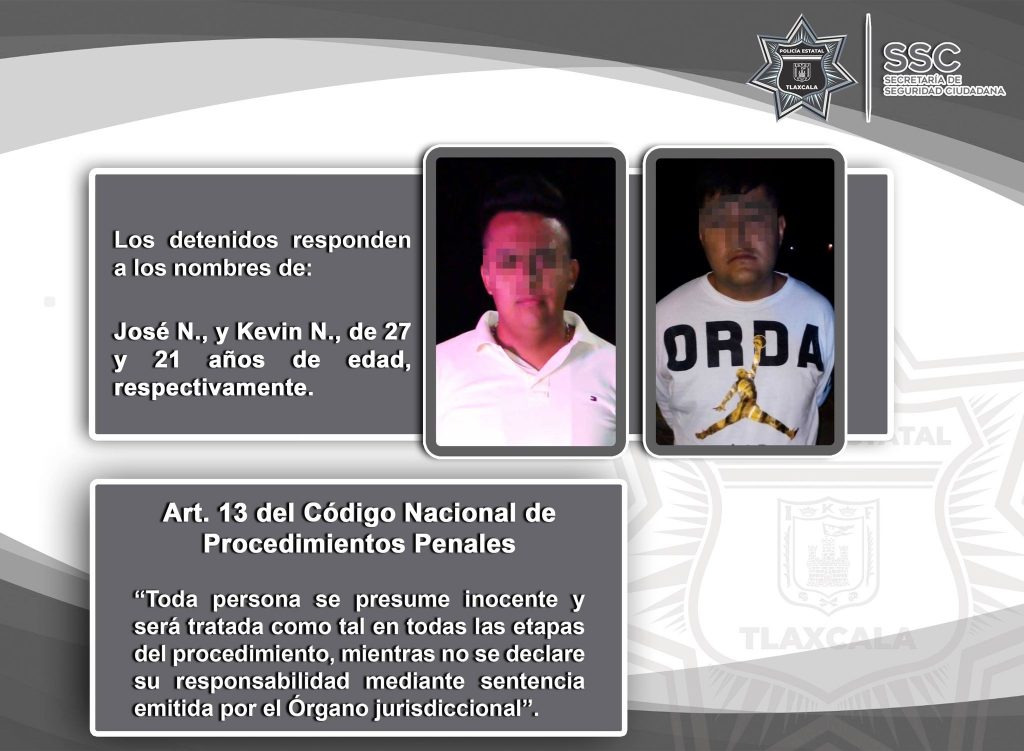 La SSC detiene en Tenancingo a dos personas por intento de asalto a transporte de carga