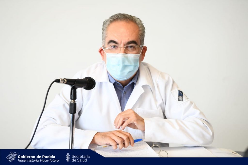 Video desde Puebla: En el estado hay 516 hospitalizados por covid-19, precisó José Antonio Martínez García