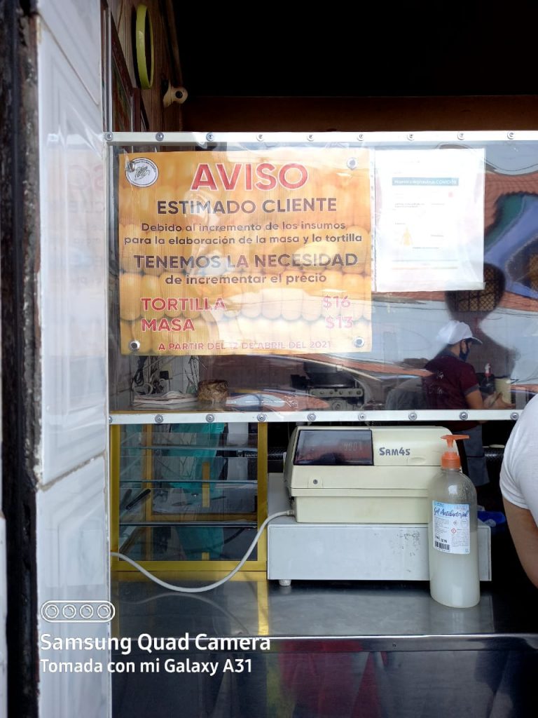 Denuncian nuevo aumento a la tortilla en Huauchinango