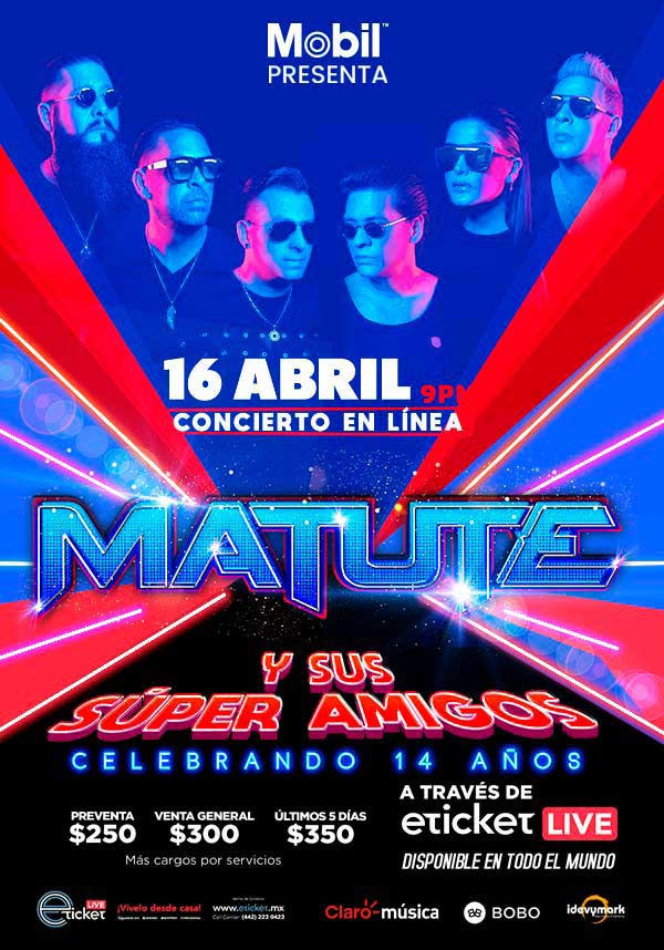 “Matute y sus Súper Amigos” en streaming: viernes 16 de abril, 21:00 horas, CDMX