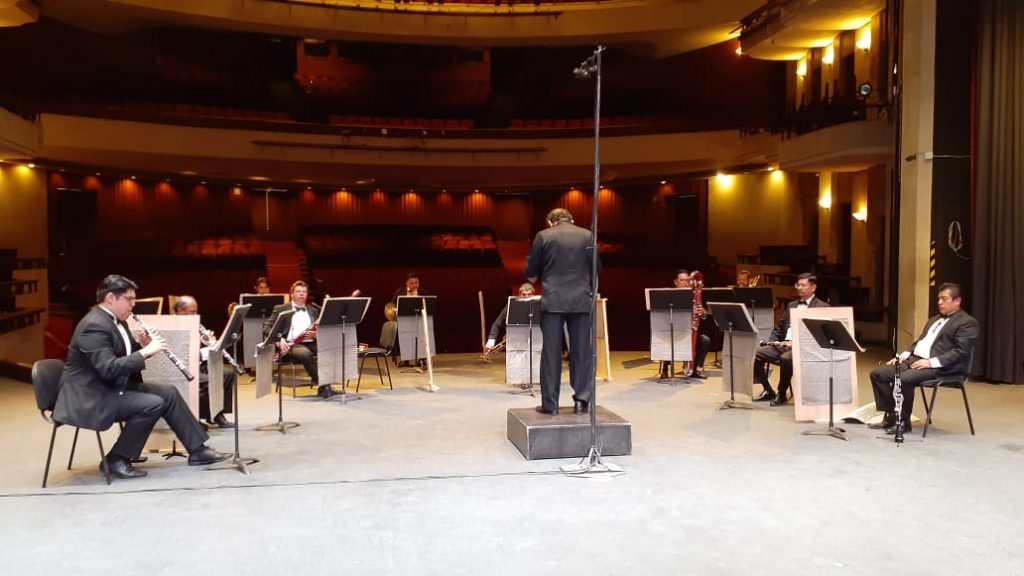 Concierto con el ensamble de alientos de la OSSLP a través de YouTube