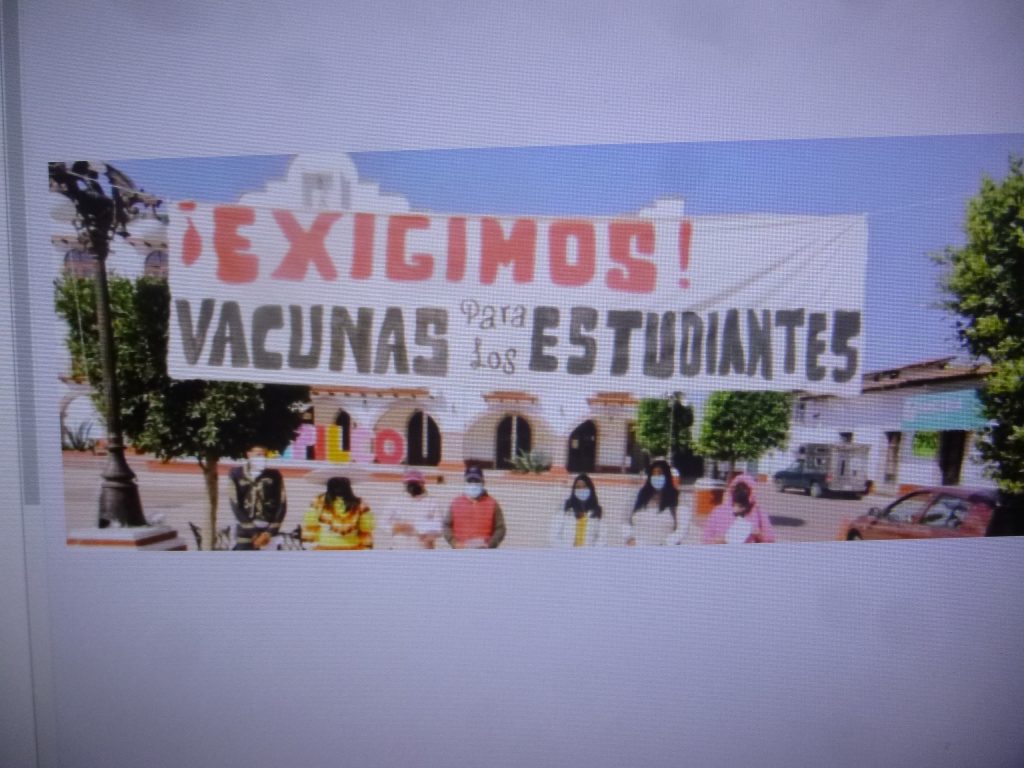 Antes del regreso a clases presenciales todos los alumnos deben ser vacunados, pide Antorcha Campesina