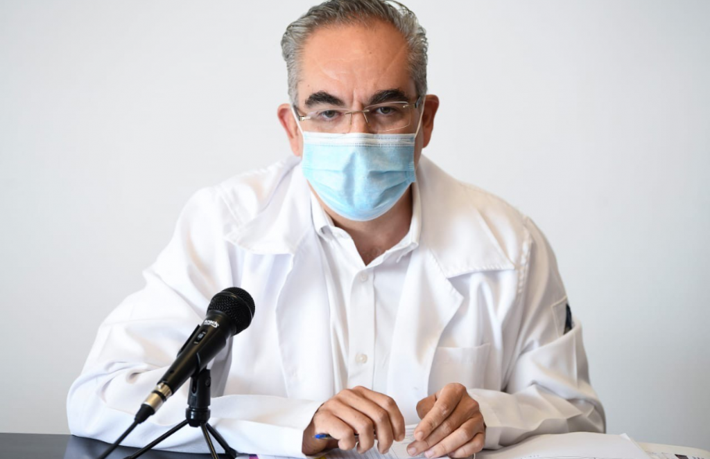 Video desde Puebla: Baja curva de contagios y fallecidos por covid en el estado, confirmó Martínez García