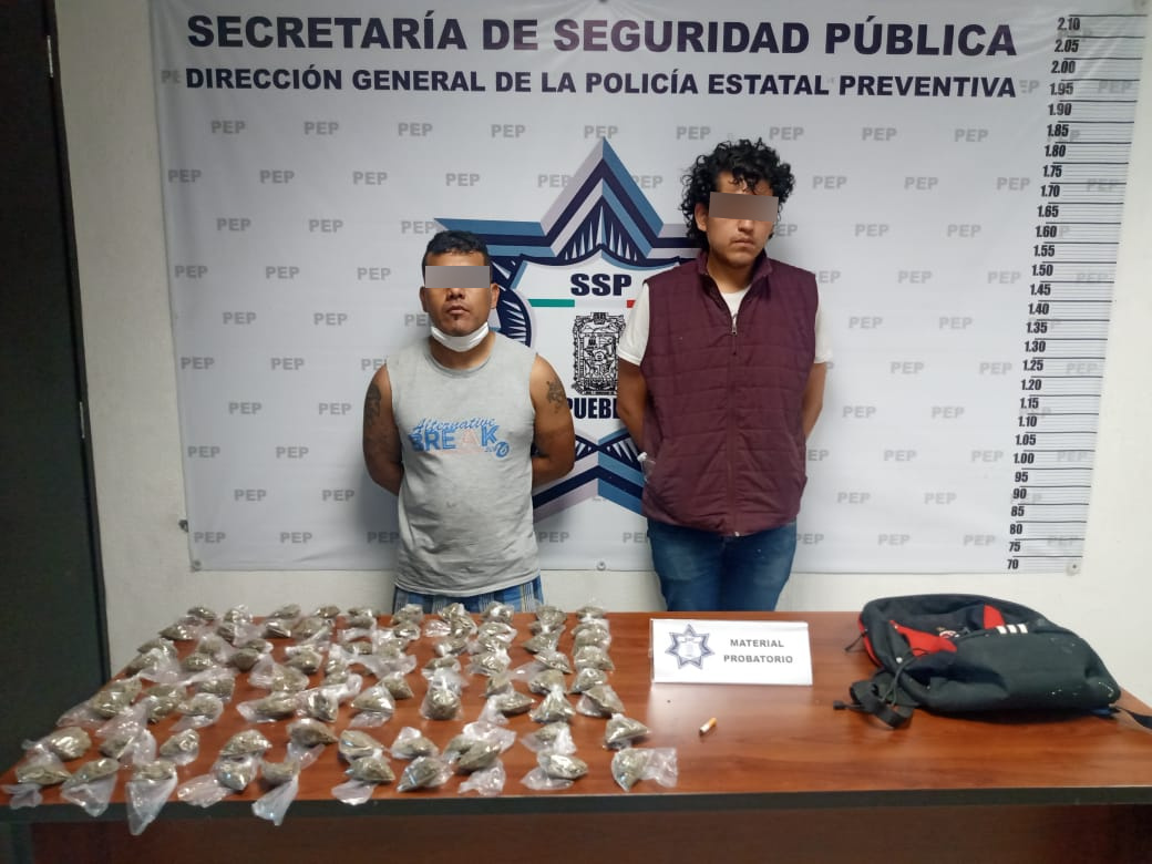 En la capital, son detenidos dos presuntos narcomenudistas