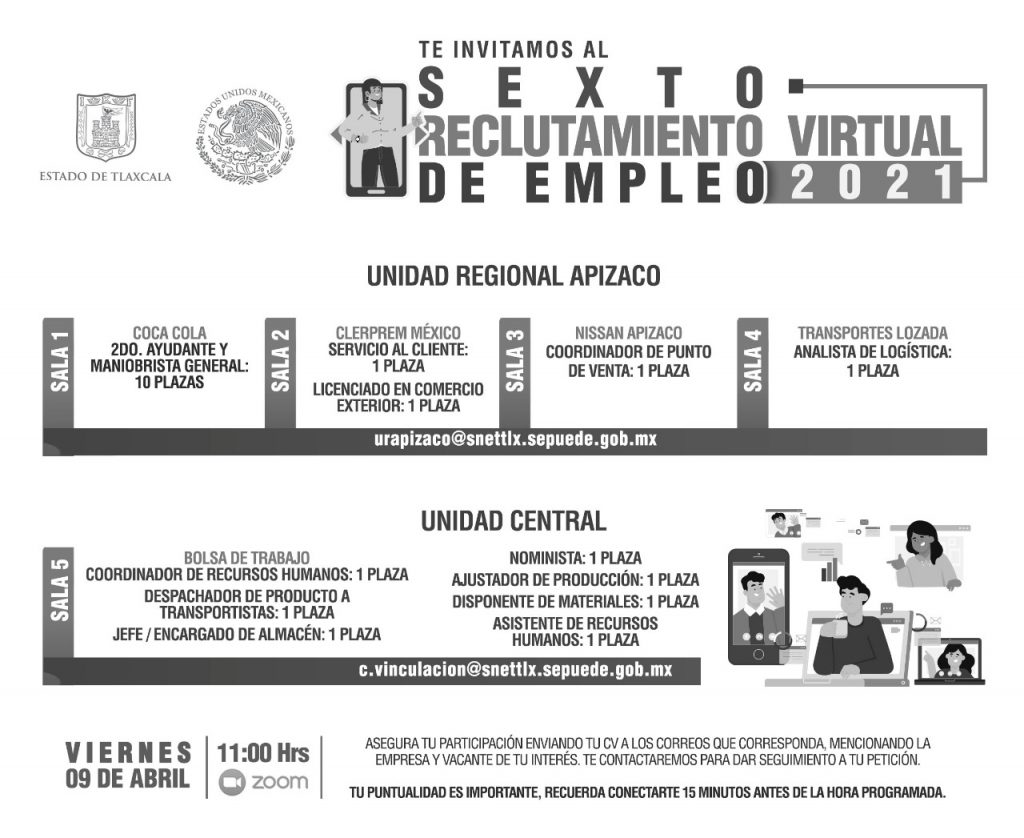 En puerta, el Sexto Reclutamiento Virtual de Empleo