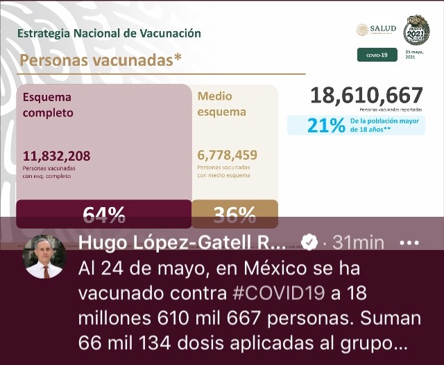 Parte de Guerra nacional miércoles 26: México llega a los  221 mil 960 decesos por covid-19