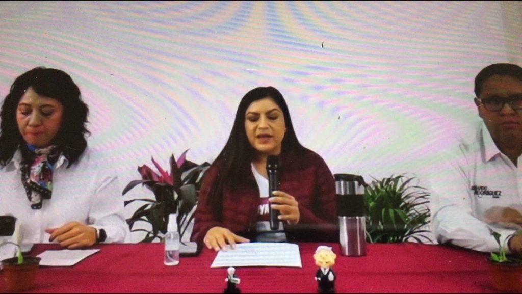 Video desde Puebla: Claudia Rivera Vivanco refrenda participación en debate del IEE