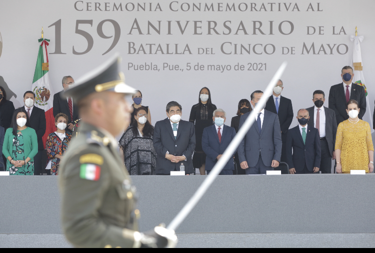 Preside MBH ceremonia al 159 aniversario de la batalla del 5 de Mayo
