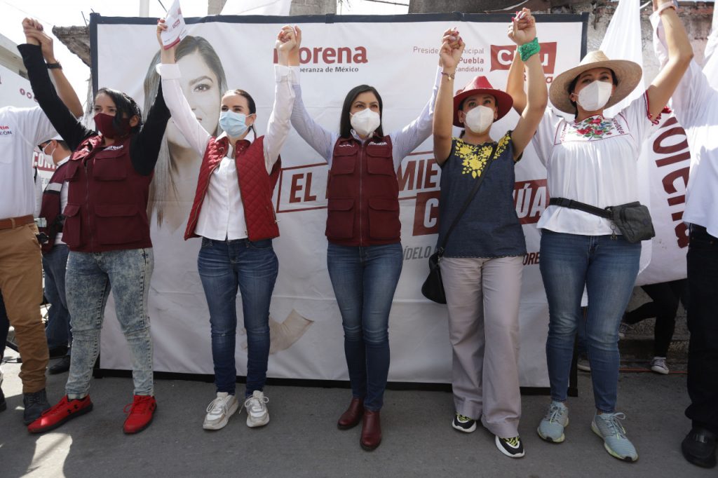 Combatir la corrupción permite hacer más con menos, reiteró Claudia Rivera en la colonia Guadalupe Hidalgo