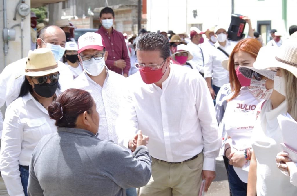 El candidato  de Morena Julio Lorenzini reitera apoyo a mujeres cholultecas